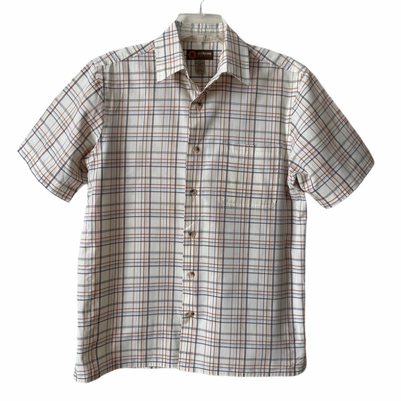 GH Bass Mens Plaid Casual Button Up Shirt,Small - Picture 1 of 8